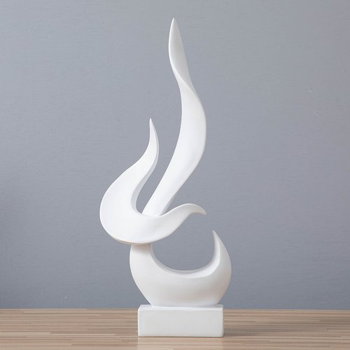 Modern Resin Flame Sculpture Fashion Living Room - Image 2